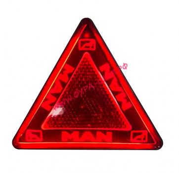 Катафот треугольный LED диодный MAN 24В
