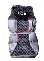 Чехол на сидение JCB 3XC/ 4XC/ 5XC кожзам, вставка ткань велюр с красной строчкой 1 шт_1
