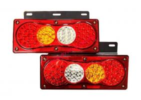 Фонарь задний LED 12-24V 330*182* с кабелем, на пластиковом кронштейне (к-т 2шт) SD-2010_0