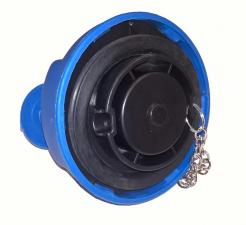 Крышка бака системы ADBlue D=60мм с кл.,защит.,пластик,синяя KN-088