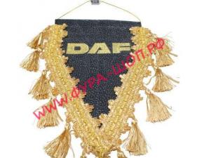 Вымпел с вышивкой, треугольный DAF даф