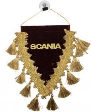Вымпел с вышивкой треугольный Scania скания