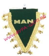 Вымпел с вышивкой треугольный Man ман