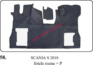 Ковры, в машину, ЭКОКОЖА, Польша, SCANIA, S, 2018, +, P, разные, сидения, 58, скания