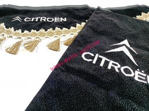 Ламбрекен двухсторонний + боковушка CITROEN логтип вышивка 1,8 м ткань флок ситроен