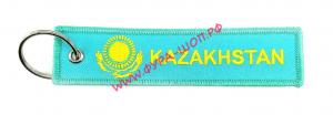 Брелок ткань вышивка 13х3см Казахстан