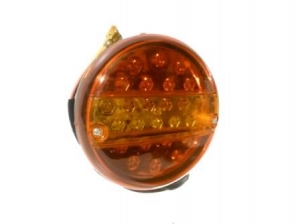 Фонарь, задний, LED 0021, круглый, диод, 24 V, с указателем, поворота, L