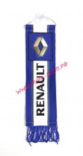 Вымпел для RENAULT, размер 5,5*20 см, синий цвета с отделкой бахромой