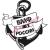 Наклейка (вырезанная) "ВМФ РОССИИ" ( 12х13см) чёрный 07563_0