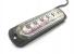 Габарит светодиодный 12-24 маркерный 6 LED (стробоскоп) белый свет с проводом 60см_0