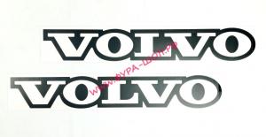 Наклейка (вырезанная) "VOLVO" (8,5х50см), (комплект 2шт.), черная 08685-1