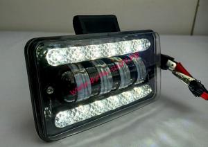 Фара противотуманная прямоугольная 150х90х65мм. LED 9-85V белый свет+ходовые огни к-т H4 LD-40W 9-85V