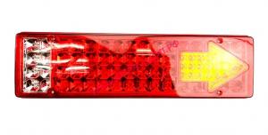 Фонарь задний LED ЕВРО узкий со стрелкой светодиодный 24V 455х120х18 R/L NEW (корпус металл) К-Т