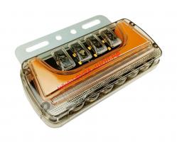 Габарит LED NEON желтый 12-24V с кронштейном бегущий поворот 140х65х20мм MS-A034_0