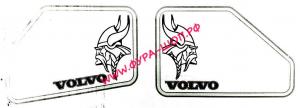 НАКЛЕЙКА (ВЫРЕЗНАЯ) VOLVO №1 (45Х33СМ) КОМПЛЕКТ НА ДВЕ СТОРОНЫ ЧЕРНЫЙ 08749_1