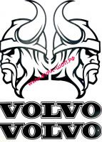 НАКЛЕЙКА (ВЫРЕЗНАЯ) VOLVO №1 (45Х33СМ) КОМПЛЕКТ НА ДВЕ СТОРОНЫ ЧЕРНЫЙ 08749_0