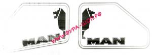 НАКЛЕЙКА (ВЫРЕЗАННАЯ) "MAN" ( 45Х33СМ), (КОМПЛЕКТ НА ДВЕ СТОРОНЫ) БЕЛЫЙ 08735_1
