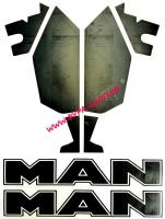 НАКЛЕЙКА (ВЫРЕЗАННАЯ) "MAN" ( 45Х33СМ), (КОМПЛЕКТ НА ДВЕ СТОРОНЫ) ЧЕРНЫЙ 087345_0