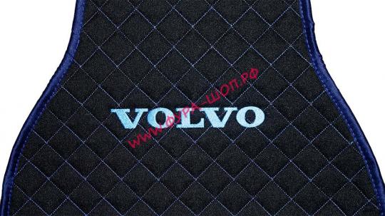 Чехлы- накидки на сидения логотип VOLVO вышивка РОМБ жакард универсльные красная строчка к-т