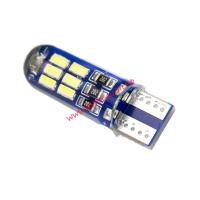 Лампа с малая безцокольная Т10-4014-15smd 24V с обманкой силикон_0