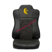 Чехол-сиденье ЛЮКС экокожа велюр КАМА ЕВРО-5 2 высоких сидения, 2020 год К5 черный_0