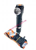 Налобный светодиодный фонарик трансформер Multi-Functional Work lights SPORT с держателем_0
