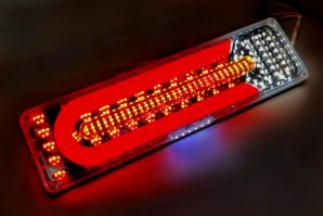 Фонарь задний LED 12-24Vс кабелем, бегущий поворот 460х120х18 мм (к-т 2шт) G_1