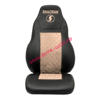Чехлы сидения Люкс SHACMAN F3000 2 высоких сид. экокожа бежевый_0