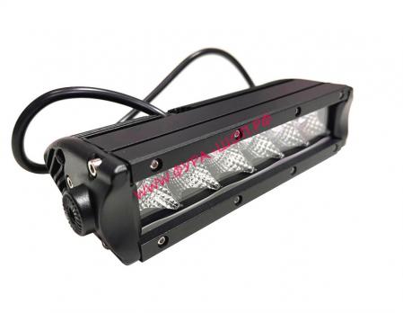 Фара противотуманная прямоугольная LED (6 линз) белая рабочего света 180х40х80мм 12-24VKA-DDP-001-FG шт.