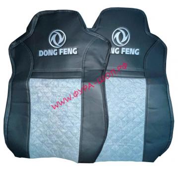 Чехлы сиденья DONGFENG  ЭКОКОЖА+ВЕЛЮР серый